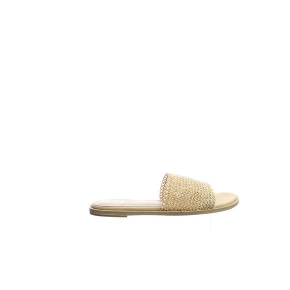 Eileen Fisher | Shoes | Eileen Fisher Womens Raffia Neutral Slides Size ...
